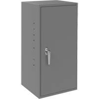 Utility Cabinet, Steel, 2 Shelves, 30" H x 13-3/4" W x 12-3/4" D, Grey Superchem Industries