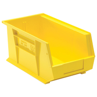 Bacs ultra empilable & suspendable, 8-1/4" la, 7" h x 14-3/4" p, Jaune Superchem Industries