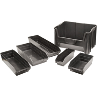 Bacs &agrave; pi&egrave;ces en plastique recycl&eacute;, 4-1/8" la x 11-5/8" p x 4" h, Capacit&eacute; de 30 lb Superchem Industries