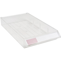 Replacement Drawer for KPC-300 Parts Cabinet, Plastic, 5-3/8" W x 9-13/16" D x 1-3/5" H, Clear Superchem Industries