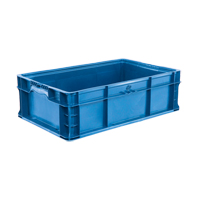 Syst&egrave;me de contenants d'exp&eacute;dition 4845 de StakPak Plus, 15" la x 24" p x 7,5" h, Bleu royal Superchem Industries