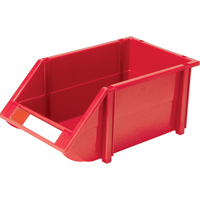 Bac empilable & &agrave; suspendre, 8-3/16" la, 6-3/16" h x 14" p, Rouge Superchem Industries