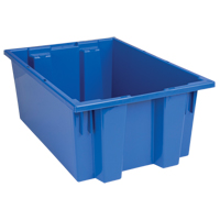 Contenants Stack & Nest, 8" x 19,5" x 13,5", Bleu Superchem Industries
