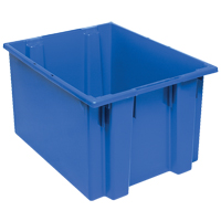 Contenants Stack & Nest, 13" x 23,5" x 19,5", Bleu Superchem Industries