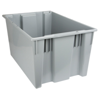 Contenants Stack & Nest, 15" x 29,5" x 19,5", Gris Superchem Industries