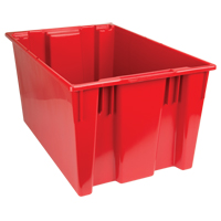 Contenants Stack & Nest, 15" x 29,5" x 19,5", Rouge Superchem Industries