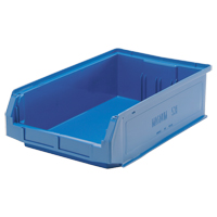 Contenants g&eacute;ants empilables, 12,375" la x 19,75" p x 5,875" h, Bleu Superchem Industries