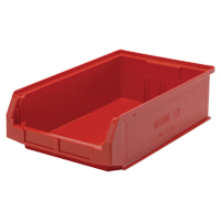 Contenants g&eacute;ants empilables, 12,375" la x 19,75" p x 5,875" h, Rouge Superchem Industries