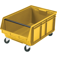 Mobile Giant Stacking Bin, 11-7/8" H x 18-3/8" W x 29" D, 150 lbs. Capacity, Yellow Superchem Industries