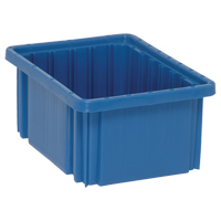 Contenants Divider Box, Plastique, 10,9" la x 8,3" p x 5" h, Bleu Superchem Industries
