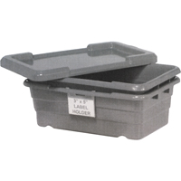 Cross Stack Bins, 16" W x 25.125" D x 8.5" H, Grey Superchem Industries
