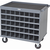 Heavy-Duty 2-Sided Mobile Carts/Work Stations, 1000 lbs. Capacity, 34" x W, 32" x H, 24" D, All-Welded Superchem Industries