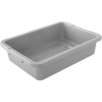 Bus/Utility Boxes - Grey, 5" H x 15" D x 20" L, Plastic, Grey Superchem Industries