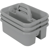 BOITE RANGEMENT,OUTILS,18 1/4X13 3/4X8 3/4,GRIS, 8-3/4" x 13-3/8" x 13-3/8", Gris Superchem Industries