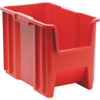 Giant Stacking Containers, 10.875" W x 17.5" D x 12.5" H, Red Superchem Industries