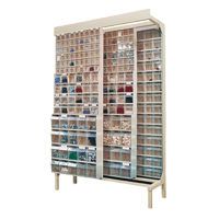 Free-Standing Tip-Out Bins Slider System, 48" W x 18" D x 77" H, 112 Drawers Superchem Industries