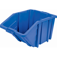 Jumbo Plastic Bin, 15-1/2" W x 13" H x 25" D, Blue, 200 lbs. Capacity Superchem Industries