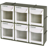 Heavy-Duty Tilt Bin, 11-3/4" W x 3-1/2" D x 9-3/4" H, 6 Drawers Superchem Industries