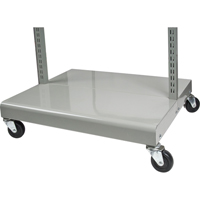 Mobile Tilt Bin Rack - Cart Only, Double-sided, 26-1/4" W x 22" D x 57-1/2" H Superchem Industries