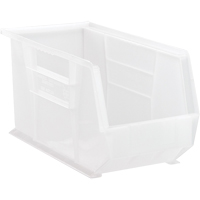 Clear-View Ultra Stack & Hang Bin, 8-1/4" W x 9" H x 18" D, Clear Superchem Industries