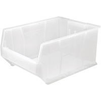Hulk Containers, 18-1/4" W x 12" H x 23-7/8" D, Clear Superchem Industries