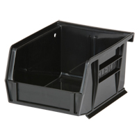Stack & Hang Bin, 4-1/8" W x 3" H x 5-3/8" D, Black Superchem Industries
