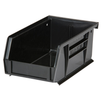 Stack & Hang Bin, 4-1/8" W x 3" H x 7-3/8" D, Black Superchem Industries