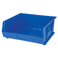 Stack & Hang Bin, 16-1/2" W x 7" H x 14-3/4" D, Blue Superchem Industries