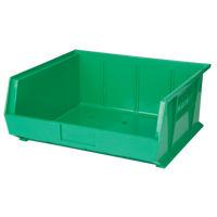 Stack & Hang Bin, 16-1/2" W x 7" H x 14-3/4" D, Green Superchem Industries