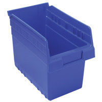 Bacs pour &eacute;tag&egrave;re Store-Max, 6-5/8" la x 8" H x 11-5/8" p, Bleu, Capacit&eacute; 44 lb Superchem Industries
