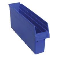 Bacs pour &eacute;tag&egrave;re Store-Max, 4-3/8" la x 8" H x 17-7/8" p, Bleu, Capacit&eacute; 56 lb Superchem Industries