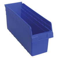 Bacs pour &eacute;tag&egrave;re Store-Max, 6-5/8" la x 8" H x 17-7/8" p, Bleu, Capacit&eacute; 56 lb Superchem Industries