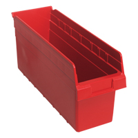 Bacs pour &eacute;tag&egrave;re Store-Max, 6-5/8" la x 8" H x 17-7/8" p, Rouge, Capacit&eacute; 56 lb Superchem Industries
