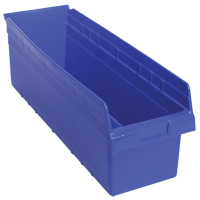 Bacs pour &eacute;tag&egrave;re Store-Max, 8-3/8" la x 8" H x 23-5/8" p, Bleu, Capacit&eacute; 68 lb Superchem Industries