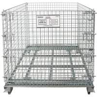 Collapsible Wire Container, 40" W x 48" D x 42" H, 4000 lbs. Capacity Superchem Industries
