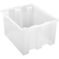 Contenant robuste Stack & Nest, 10" x 15,5" x 19,5", Transparent Superchem Industries