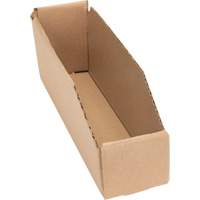 Deep Corrugated Parts Bins, 2-7/8" W x 11-1/4" D x 4-1/2" H, Beige Superchem Industries