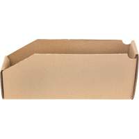 Deep Corrugated Parts Bins, 2-7/8" W x 11-1/4" D x 4-1/2" H, Beige Superchem Industries
