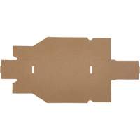 Boîtes profondes en carton ondul&eacute;, 3-3/4" la x 11-1/4" p x 4-1/2" h, Beige Superchem Industries