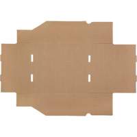 Boîtes profondes en carton ondul&eacute;, 9-3/4" la x 11-1/4" p x 4-1/2" h, Beige Superchem Industries