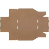 Boîtes profondes en carton ondul&eacute;, 8-3/4" la x 11-1/4" p x 4-1/2" h, Beige Superchem Industries