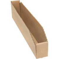 Boîtes profondes en carton ondul&eacute;, 2-7/8" la x 17-1/4" p x 4-1/2" h, Beige Superchem Industries