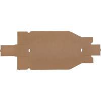 Boîtes profondes en carton ondul&eacute;, 3-3/4" la x 17-1/4" p x 4-1/2" h, Beige Superchem Industries