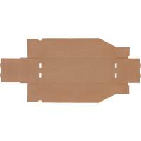 Boîtes profondes en carton ondul&eacute;, 5-3/4" la x 17-1/4" p x 4-1/2" h, Beige Superchem Industries