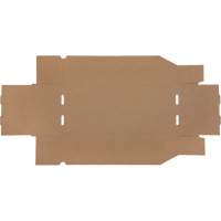 Boîtes profondes en carton ondul&eacute;, 7-3/4" la x 17-1/4" p x 4-1/2" h, Beige Superchem Industries