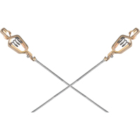 Assemblages l&eacute;gers de cables de masse et de mise &agrave; la terre - Deux pinces crocodiles Superchem Industries