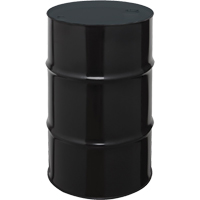 Steel Drums, 55 US gal (45 imp. gal.), Unlined, Black, Closed Top, 1A1/X1.8/300, 20 Gauge Superchem Industries