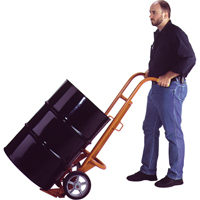 Chariots ergonomiques pour baril, Fabriqu&eacute; en Acier, 55 - 85 gal. US (45 - 70 gal. imp.) Superchem Industries