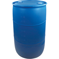 Polyethylene Drums, 55 US gal (45 imp. gal.), Closed Top, Blue Superchem Industries