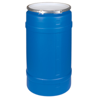 Polyethylene Drums, 30 US gal. (25 imp. Gal.), Open Top, Blue Superchem Industries
